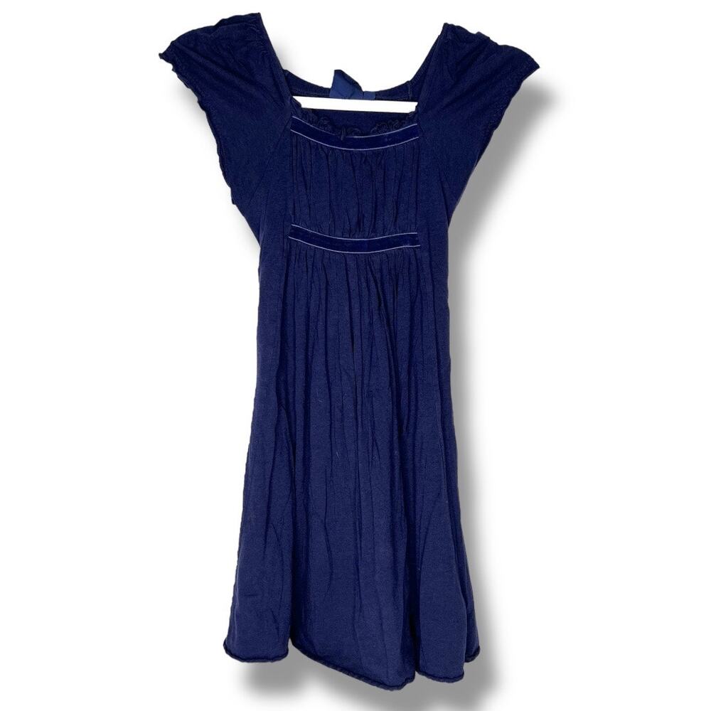 Girls Mini Boden Blue Smocked Dress Size 7-8